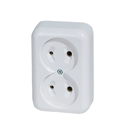 DC Double Surface Socket 12 - 48 V