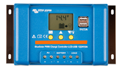 Solar Charge Controller Victron BlueSolar PWM-LCD&USB 12/24V-5A - Bild 1