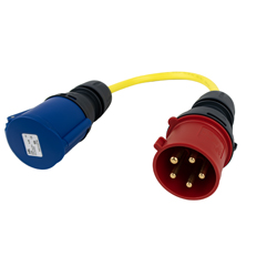 Adapter Cord Victron 32A/3 to single phase CEE Plug 5P/CEE Coupling 3P - Bild 2