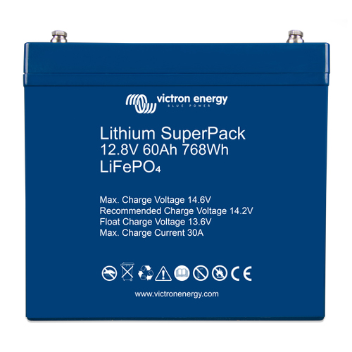 Batterie Lithium Victron SuperPack 12,8V/60Ah (M6) - Bild 1