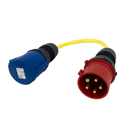 Adapter Cord Victron 32A/3 to single phase CEE Plug 5P/CEE Coupling 3P - Bild 2
